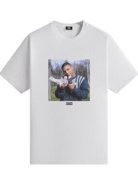 Mike Tyson White Graphic Short-Sleeve Tee Large